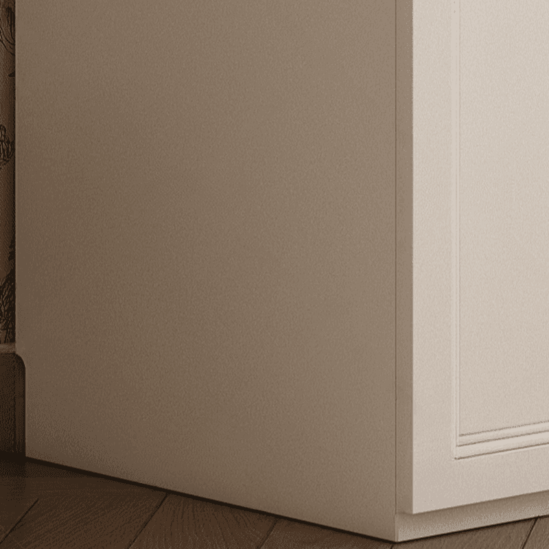 White Minimalist Laminate Wardrobe Closet with 3-Drawer, Soft Close Door, Interior Shelves, and Clothing Rod thumbnail 6