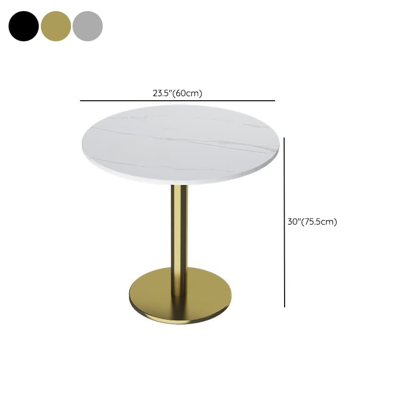 Trendy/Art Deco White Sintered Stone Dining Table, Fixed Mechanism, Seats 2, Scratch-immune thumbnail 18