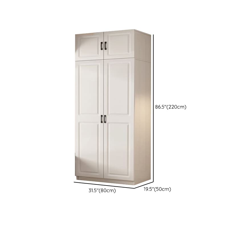 Casual Chalk Timber Wardrobe with Soft Close Drawer and Door, Interior Shelves, Hanging Rod thumbnail 17