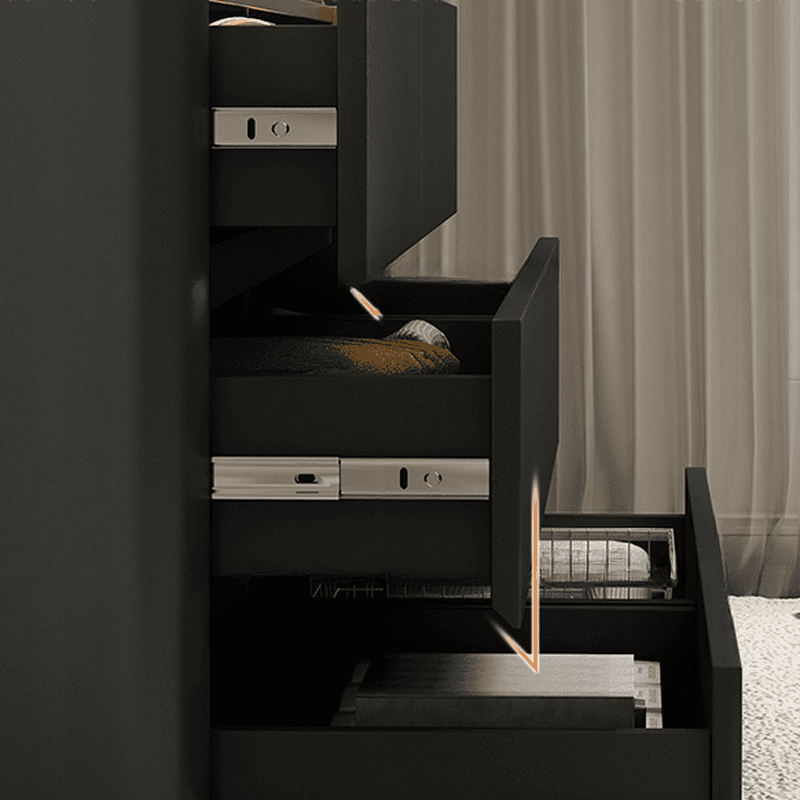 Minimalist Horizontal Console Dresser Illumination Light Timber 8 Drawers thumbnail 12