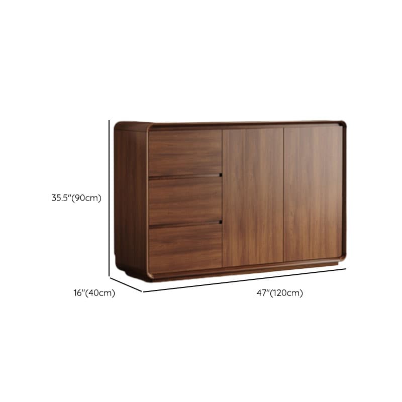 Casual Cocoa Standard/Narrow Sideboard with 3 Drawers/3 Shelves/2 Doors/3 Doors thumbnail 13