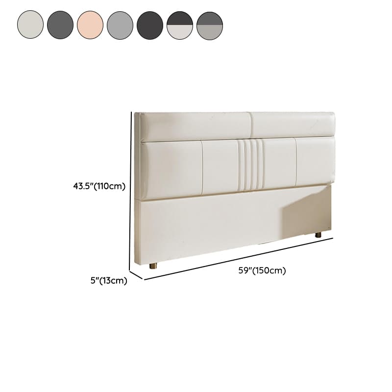 Simplistic Panel Headboard in Pine Wood with Rectangular Shape for King/Queen/Full Bed, Standard Height, Sponge Upholstery, No Distressing thumbnail 13