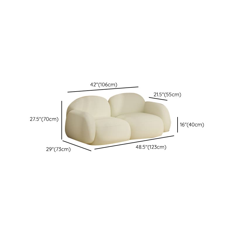 Grey/Green/Coffee Upholstered Cushioned Loveseat with Armrest Living Room thumbnail 23