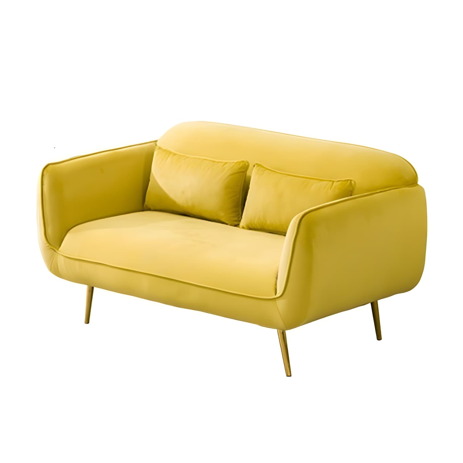 Glam Tight Back Loveseat with Flared Arm and Extra Pillows for Home and Apartment thumbnail 24