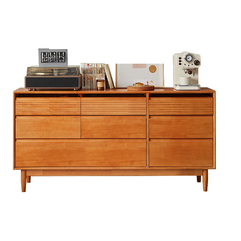 Minimalist Cube Double Dresser in Natural Wood thumbnail 22