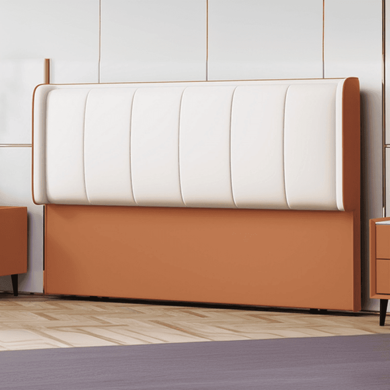 Modish No Distressing Timber Panel Headboard with Rectangle Shape for Full/Queen/Twin Bed, Featuring Sponge Upholstery and Standard Height thumbnail 6