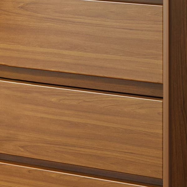 Elegant Brown Wood Double Dresser with Drawers, Modern Style thumbnail 9