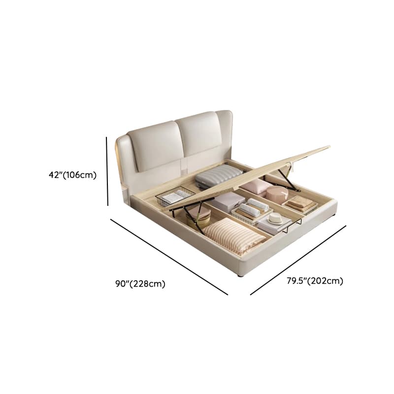 Solid Color Storage Bed/Platform Bed with Pine Wood Frame for Living Room thumbnail 13