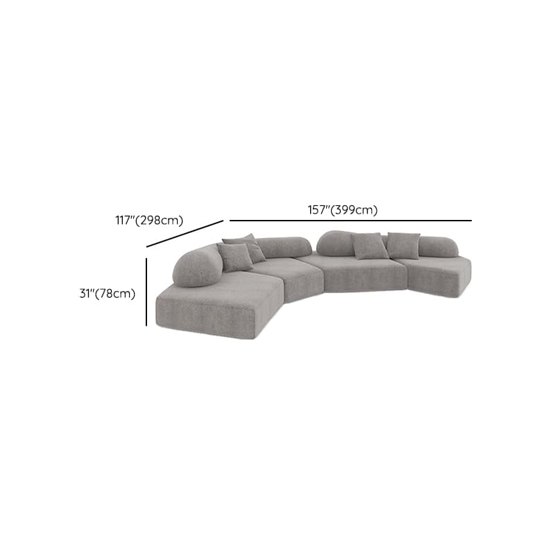 L-Shape/Straight Sofa/Corner Sectional with Left/Horizontal Orientation and Button-tufted Detail thumbnail 7