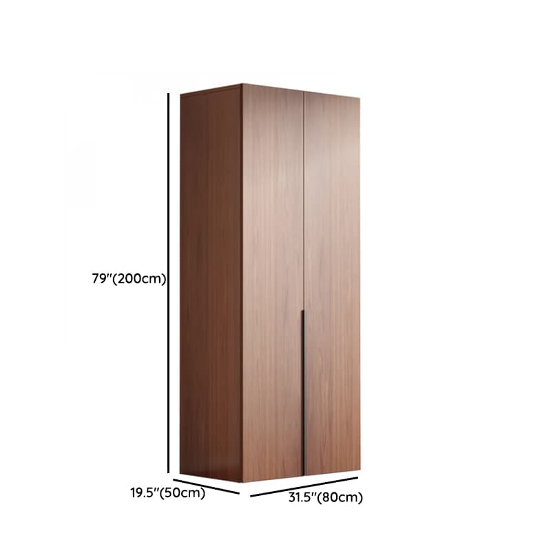 Sepia Minimalist Lumber Independent Cabinet Armoire with Soft Close Door, Interior Shelves, and Hanging Rod thumbnail 16