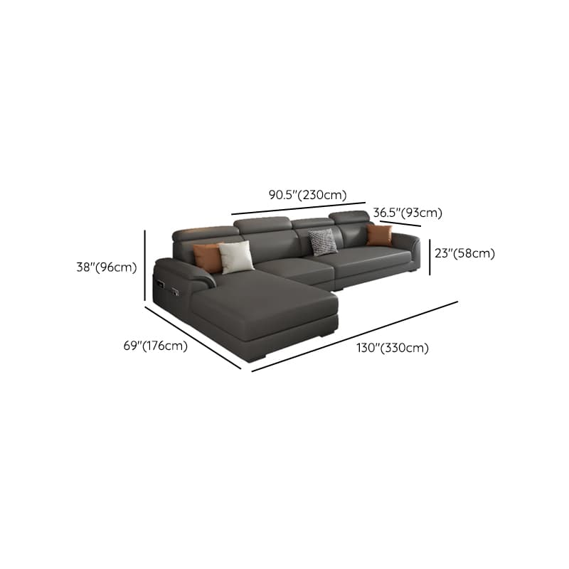 L-Shape/Straight Left/Horizontal Sofa Recliner/Sofa Couch with Pine Wood Frame thumbnail 20