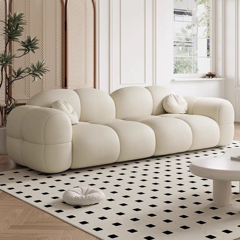 Versatile Grey/Blush/Amber Flannel Standard Sofa/Loveseat with Arm and Concealed Support thumbnail 7