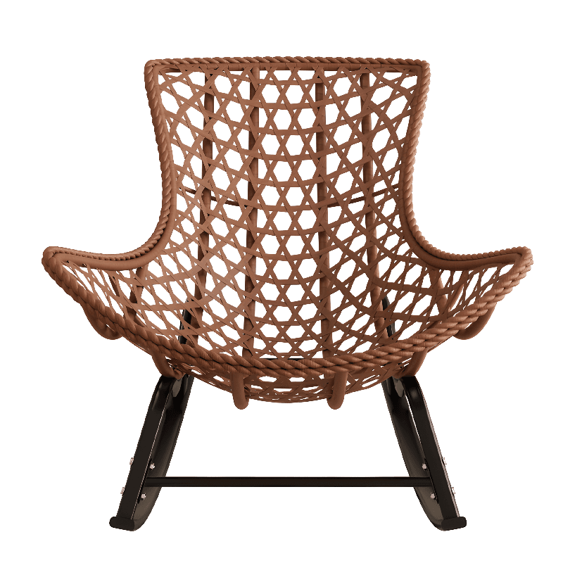 Trendy Upholstered Rocking Chair with Plush Cushioning thumbnail 12