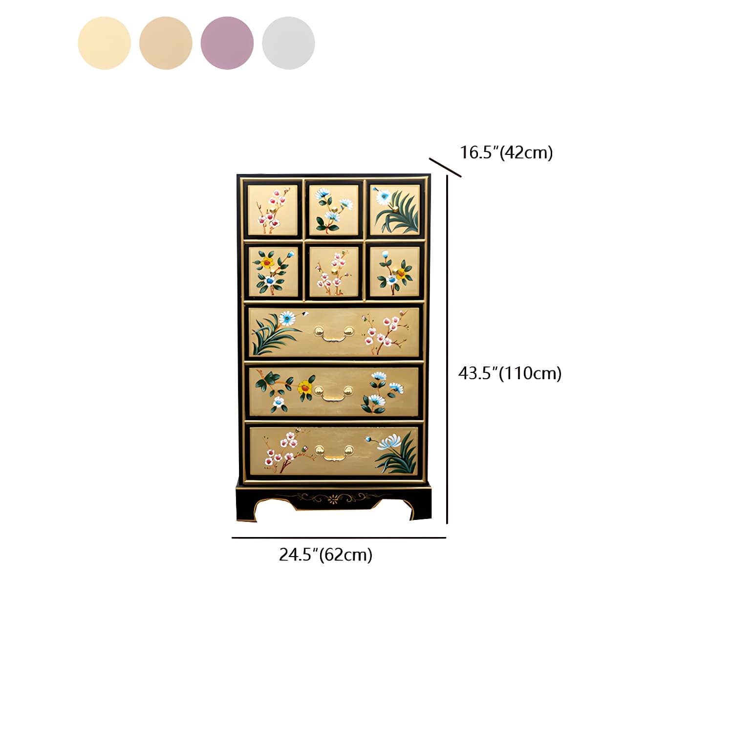 Classic Glam Dresser Solid Wood Storage Chest Dresser with 5/6/7/8/9 Drawers thumbnail 18