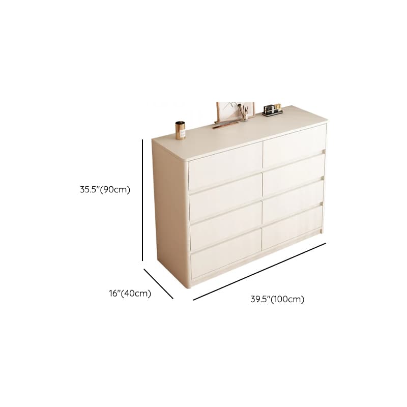 White Trendy Timber Console Dresser/Semainier with 6/8/3 Drawers in Horizontal/Vertical Orientation thumbnail 20