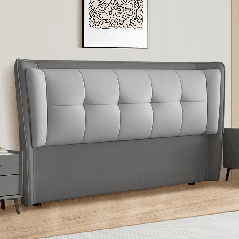Standard（36-55“） Free-standing Standard Rectangular Full(54"W x 75"L) Stitch-tufted Wingback Headboard with Timber Frame and Sponge Filing thumbnail 3