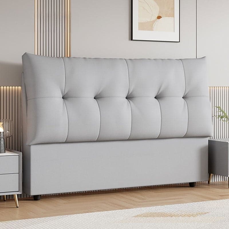 Trendy Panel Headboard with No Distressing, Piled Tufted Rectangle for Queen/Full Bed, Sponge Upholstery Fill, Standard Height thumbnail 6