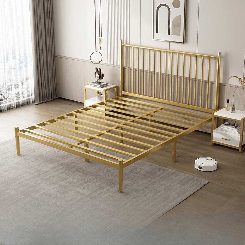 Solid Color Iron Slat Bed for Living Room thumbnail 2