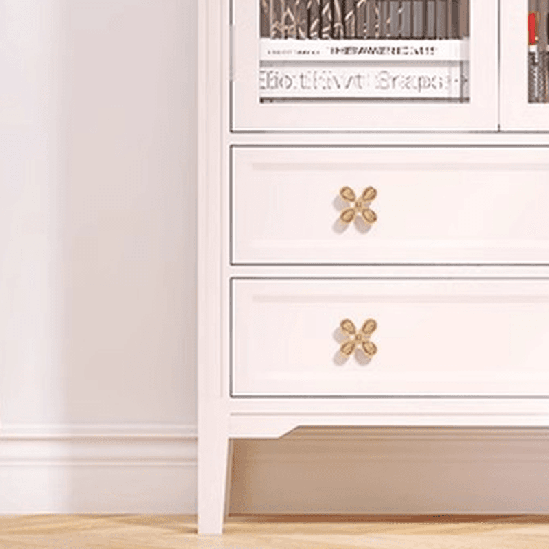 Self-supporting Grey /Azure/Peony Natural Wood Accent Cabinet with Squared Leg Drawing Room thumbnail 7