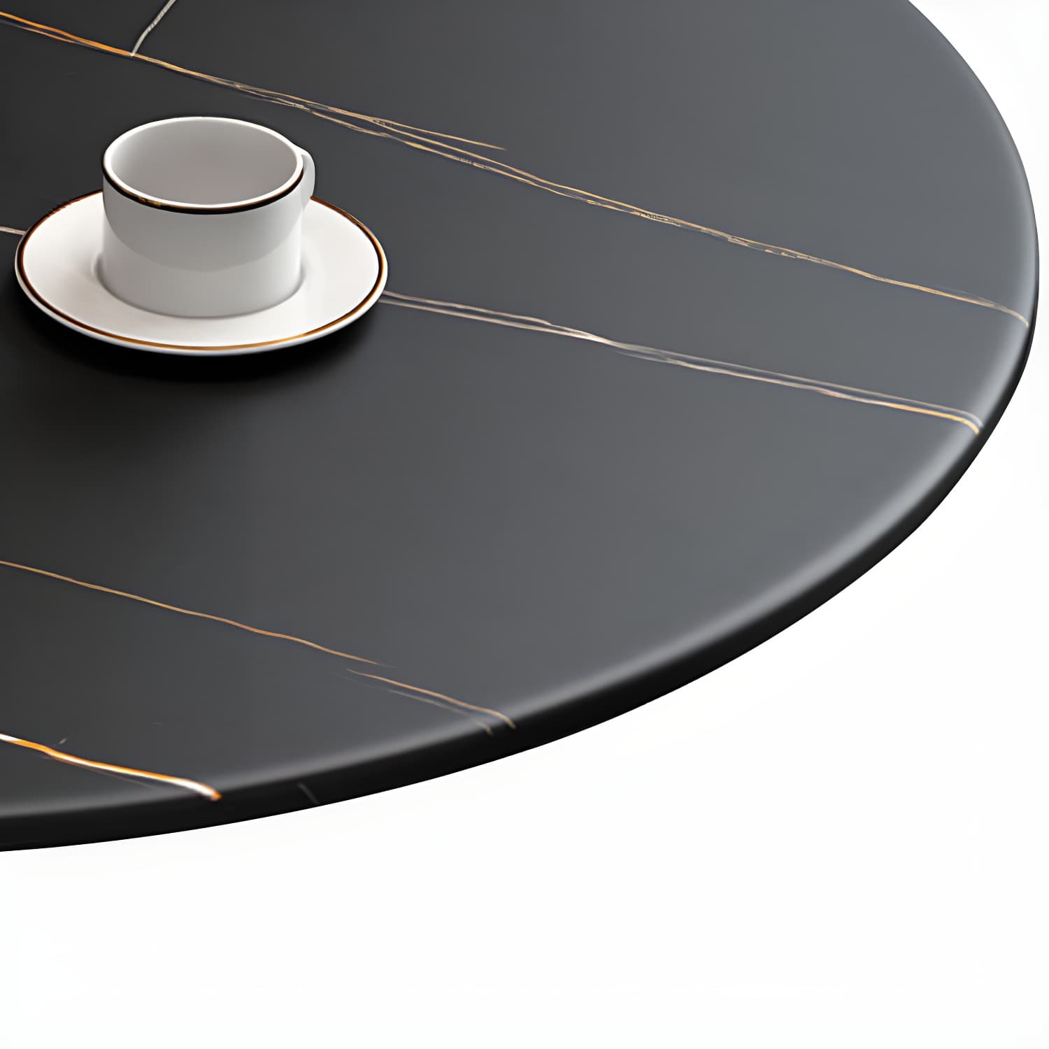 Contemporary Round Dining Table Sintered Stone Dining Table for Dining Room thumbnail 8