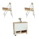 Color Natural Wood/White
