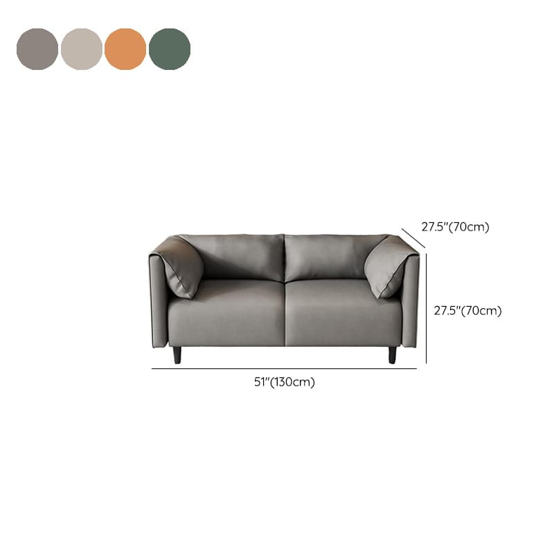 Drawing Room Loveseat with Light Gray/Olive Green/Amber Color Upholstery and Armrest thumbnail 18