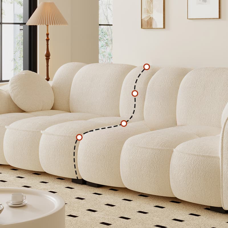 Drawing Room Standard Sofa in Midnight Black/Light Gray/Light Brown with Armrest thumbnail 10