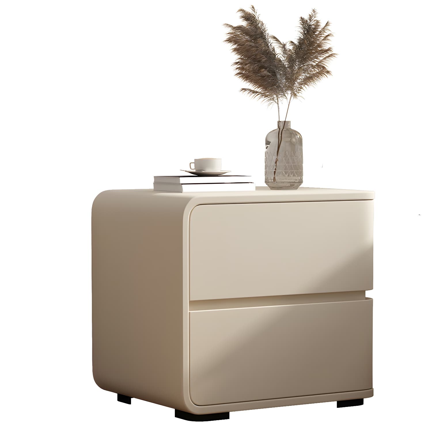 Scandinavian Pine Accent Table Nightstand Drawers Included with Legs thumbnail 12