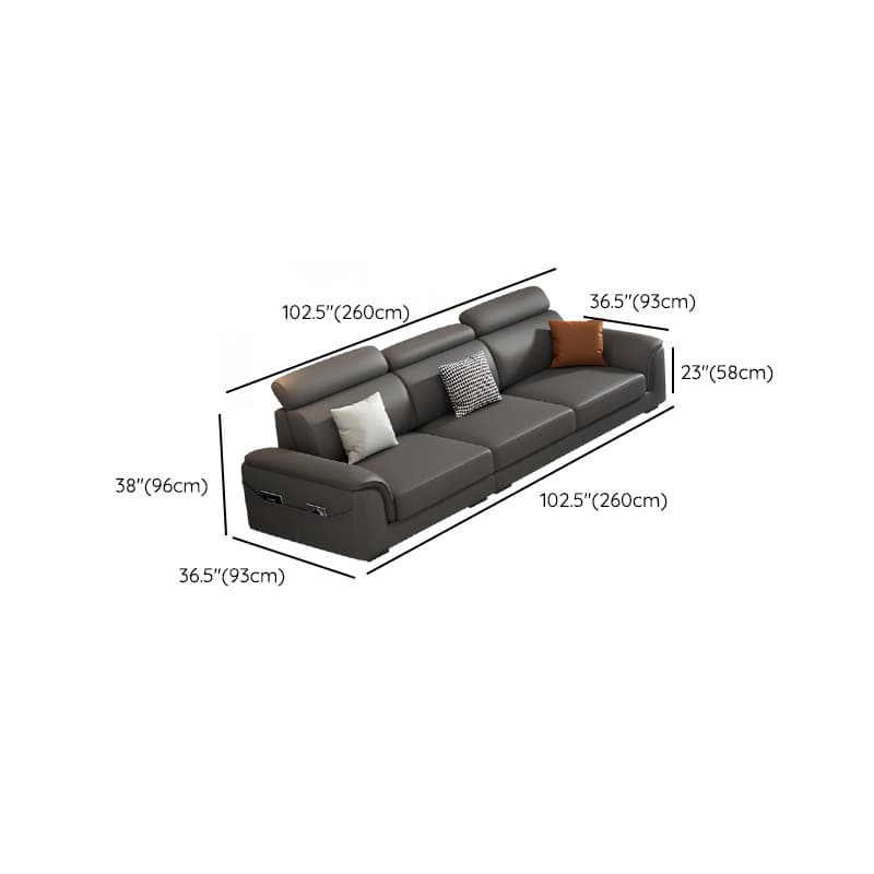 L-Shape/Straight Left/Horizontal Sofa Recliner/Sofa Couch with Pine Wood Frame thumbnail 17