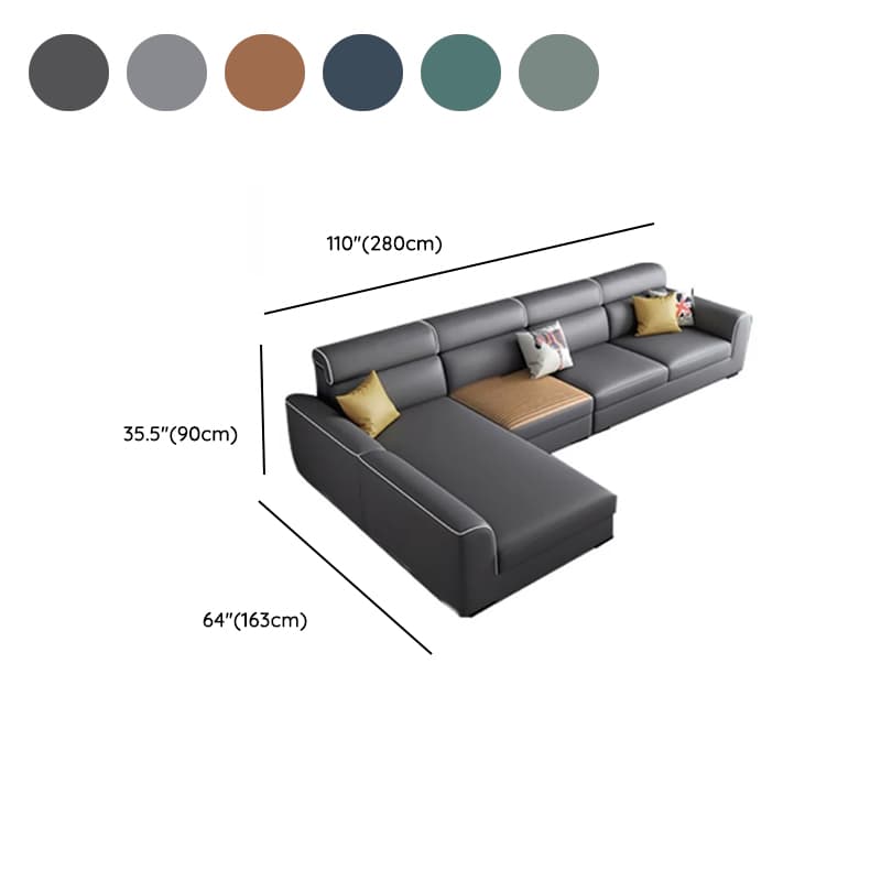L-Shape Sofa Recliner in Lime Green/Tan/Coffee, Left Orientation thumbnail 14