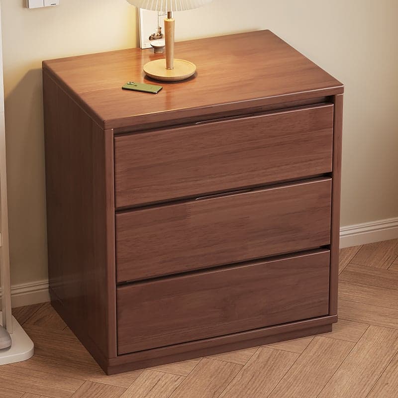 Modern Simple Style Rectangular Detached Decorative Cabinet with Scratch-immune Rubberwood, Chalk/Sepia/Wood Color Top, and Soft Close Drawer thumbnail 3