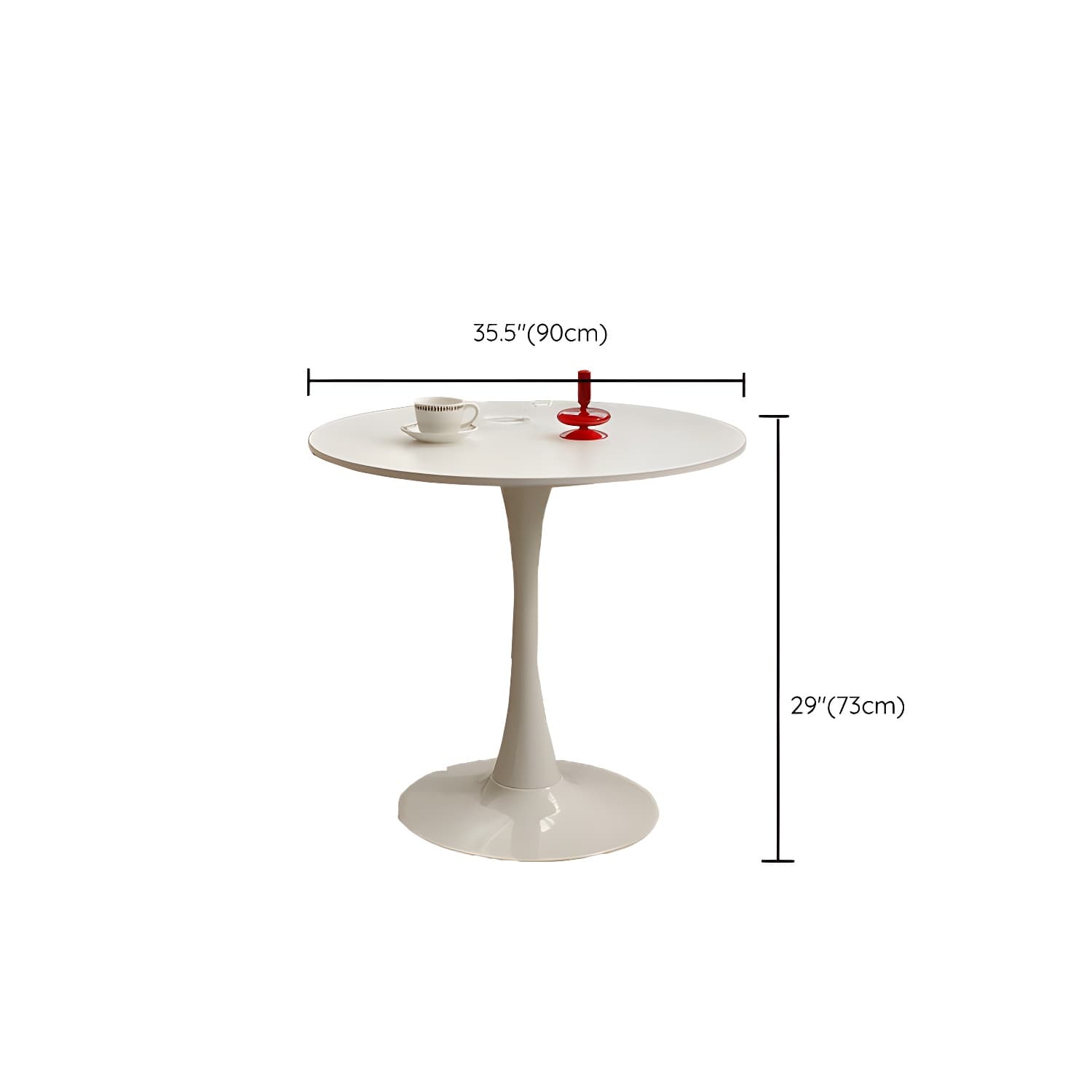 Tulip Dining Table Round Dining Table for Kitchen Dining Room thumbnail 14