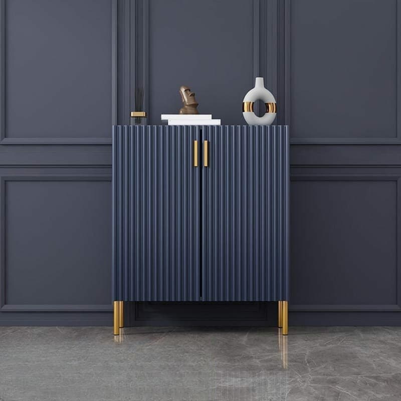 Floor Freestanding Sideboard/Server in Wood with Countertop and Three/Five Internal Shelves in a Luxury Style