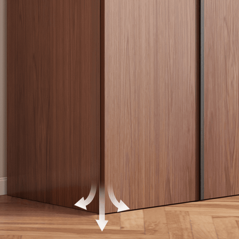 Sepia Minimalist Lumber Independent Cabinet Armoire with Soft Close Door, Interior Shelves, and Hanging Rod thumbnail 9