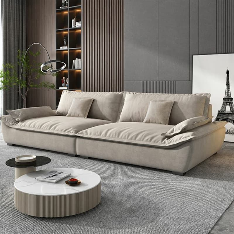 Blue/Off-White/Black Sofa with Concealed Support Living Spaces, 31.5"W x 32.7"H thumbnail 7