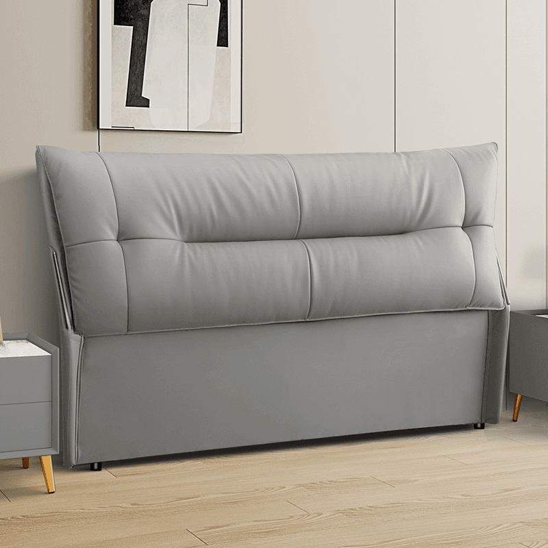 Simplistic Style Panel Headboard with No Distressing, Piled Tufted Rectangular Shape for King/Queen/Full Bed, Cotton Upholstery Fill, Standard Height thumbnail 5