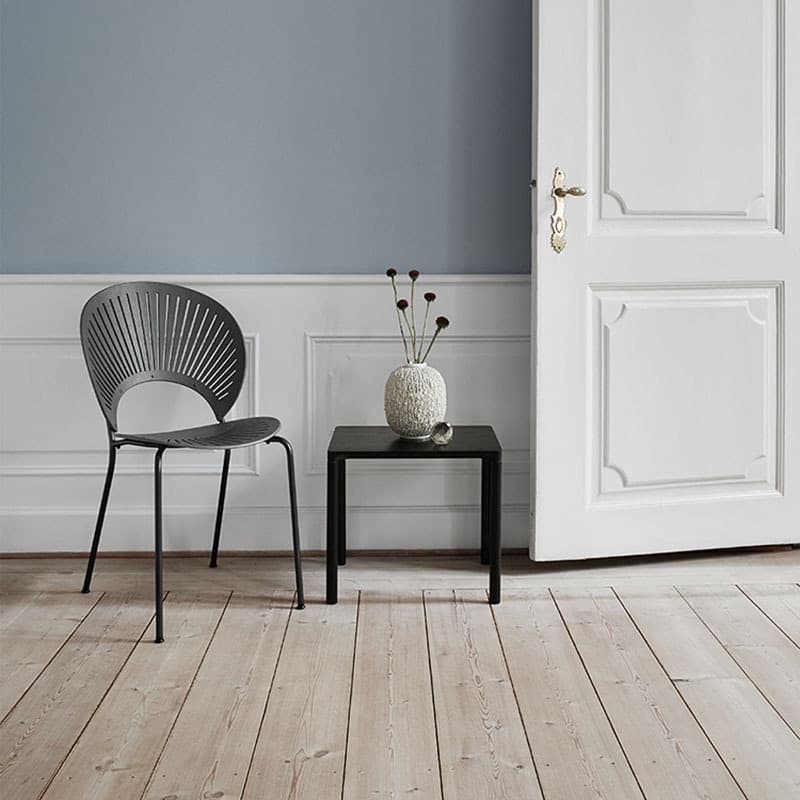 Dining Room Sturdy Side Chair with Outlined Frame and Foot Pads thumbnail 8