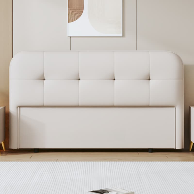 Modern Simple Style Panel Headboard with No Distressing, Piled Tufted Rectangle Design for King/Queen/Twin XL Bed, Featuring Sponge Upholstery and Standard Height thumbnail 10