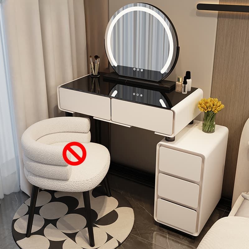 Trendy Standard/Small Vanity Set with Light Up Mirror and Adjustable Touch Lighting thumbnail 4