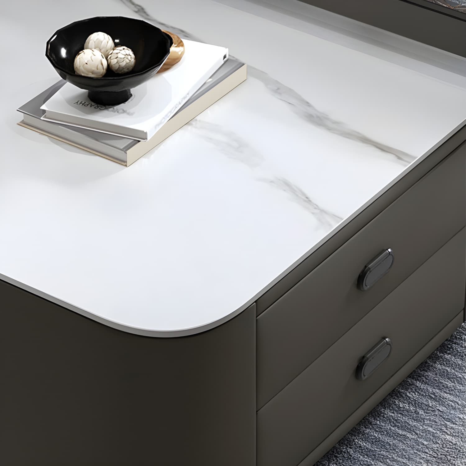 Square Coffee Table Glass Top 2 Nesting Coffee Table Set with Storage thumbnail 18