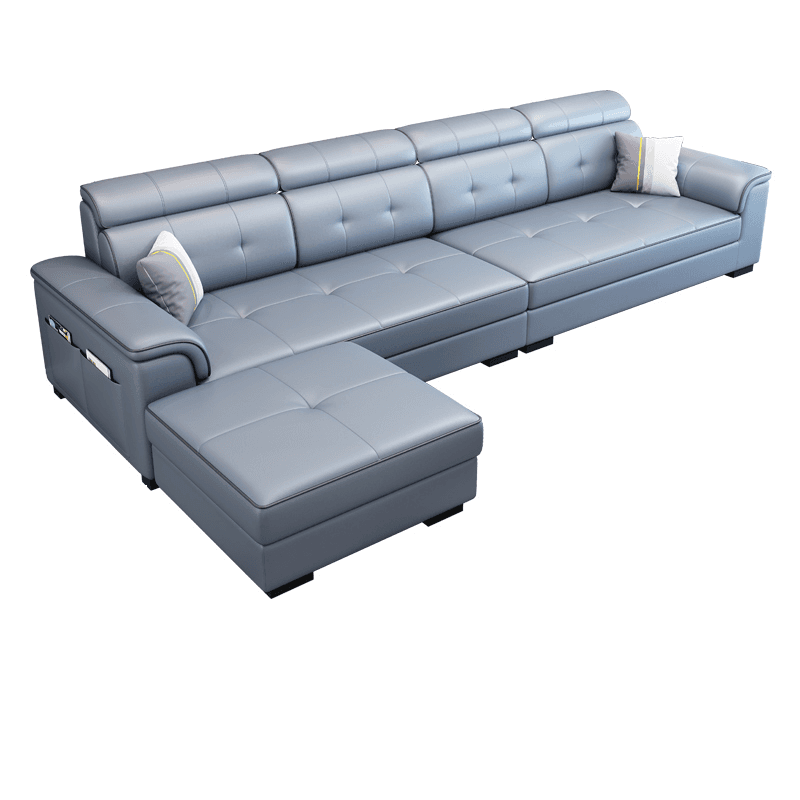 L-Shape Parlor Corner Sectional with Left Hand Facing Orientation, Decorative-stitched Tufting and Concealed Support thumbnail 7