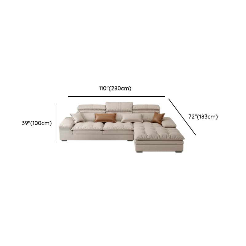 Comfortable L-Shape Corner Sectional Seats 5, Right Hand Facing with Down Seat Fill thumbnail 10