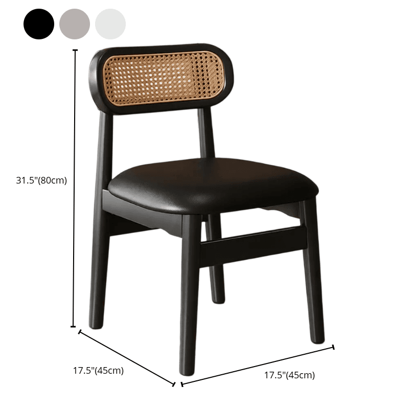 Simple Drawing Room Side Chair with Exposed Back, Upholstered Seat, and Wooden Legs thumbnail 16