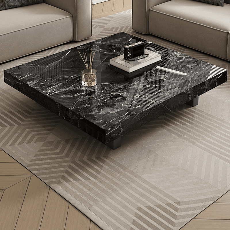 Square Board Game Coffee Table with Sled Base Suitable for Living Room Use thumbnail 5