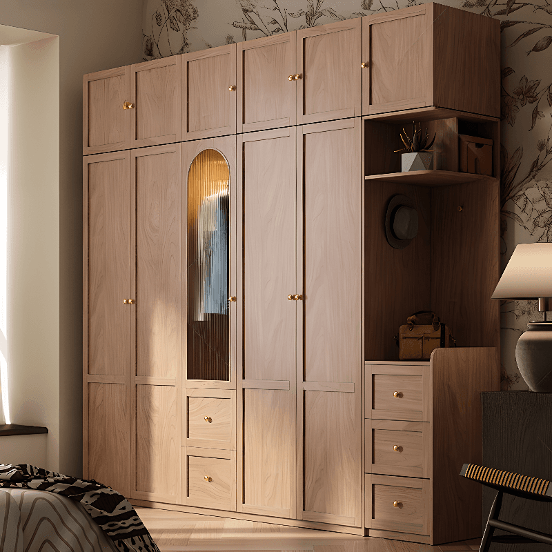 Trendy Unfinished Color Engineered Wood Unattached Armoire Cabinet thumbnail 9