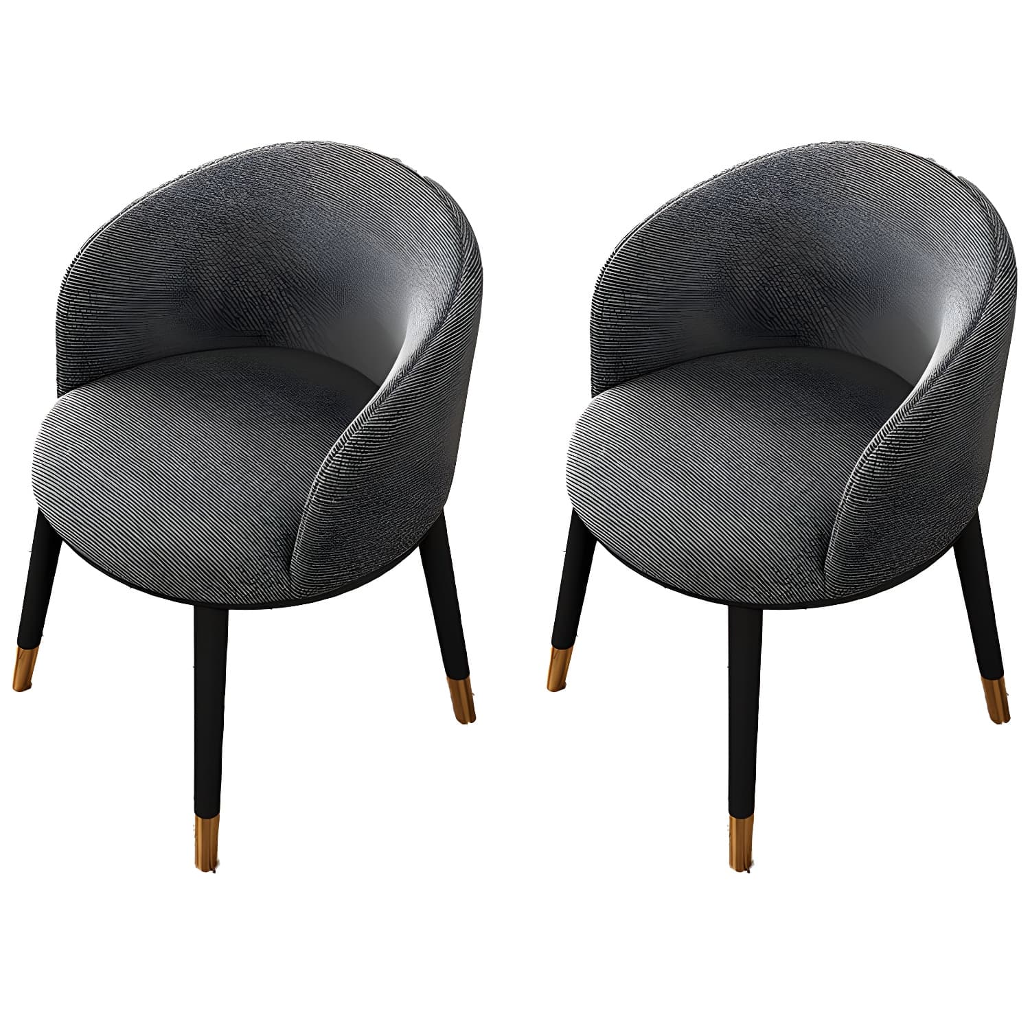 Contemporary Leather Home Arm Chair Solid Back Matte Finish Dining Chair thumbnail 20