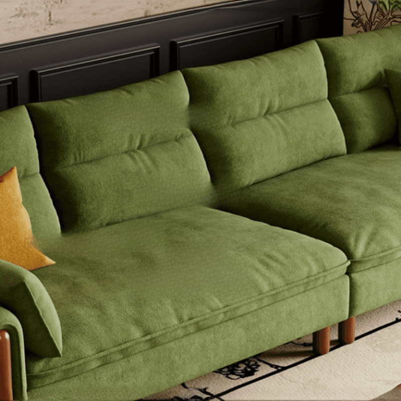 Straight/L-Shape Olive Green Sofa/Corner Sectional with Horizontal/Left Orientation thumbnail 6