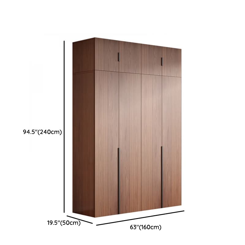 Sepia Minimalist Lumber Independent Cabinet Armoire with Soft Close Door, Interior Shelves, and Hanging Rod thumbnail 18