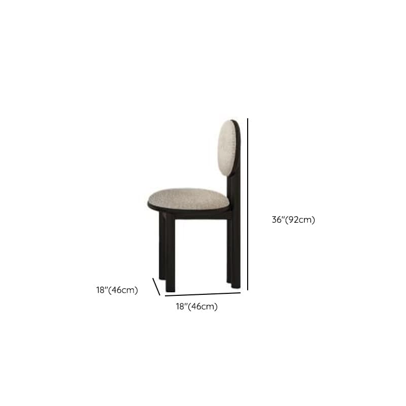 Dining Table Set with Rectangular Shape, Two-sided Pedestal, Fixed Table, Padded Chair with Back, 5-piece in White thumbnail 17