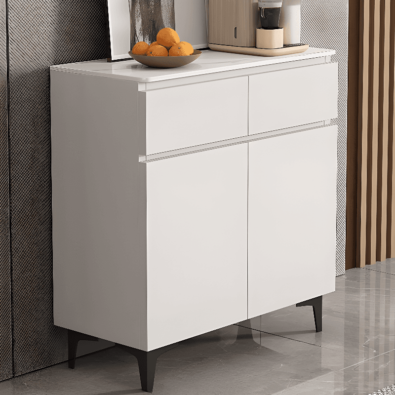 Modish Sideboard with 2 Drawers, 1 Shelf, Larder Storage, Sintered Stone Countertop, and 2/3 Doors thumbnail 2